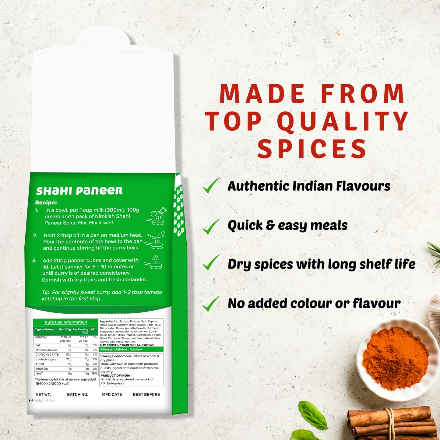 Shahi Paneer Spice Mix