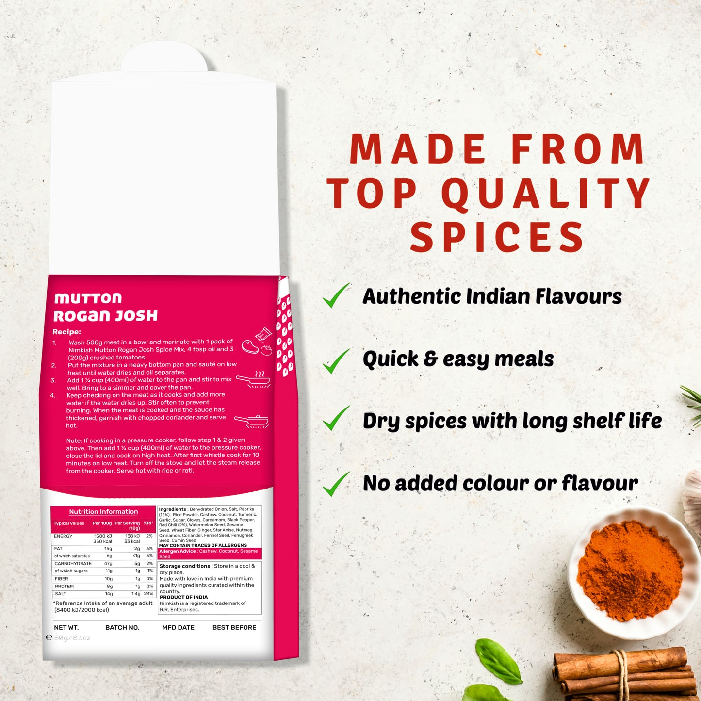 Mutton Rogan Josh Spice Mix