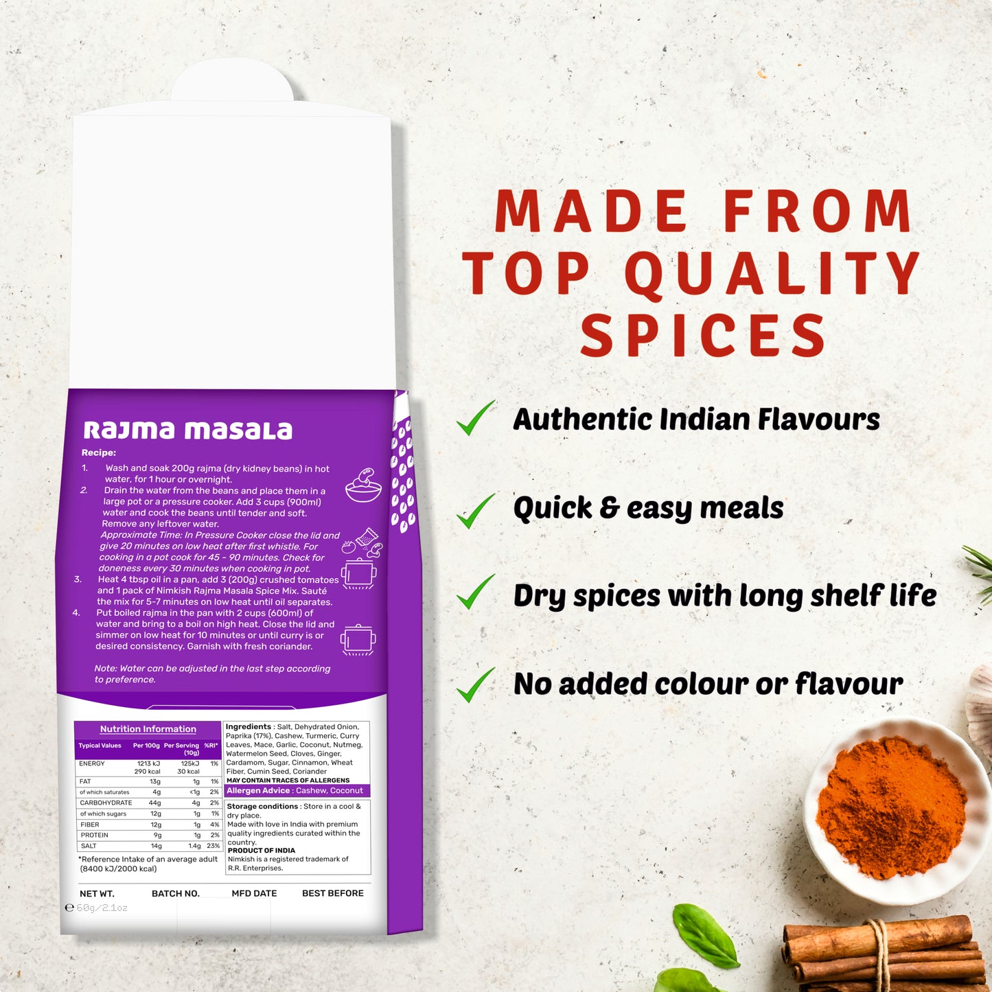 Rajma Masala Spice Mix